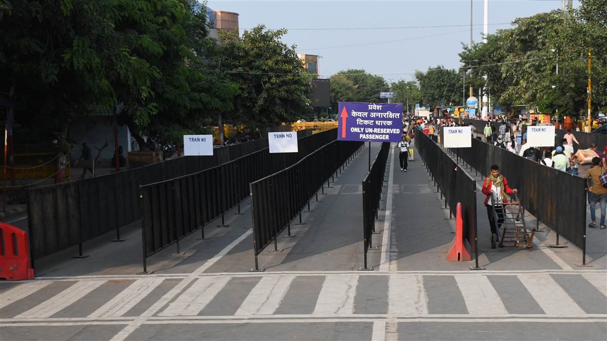 ncr anand vihar railway station prepares for festival crowd