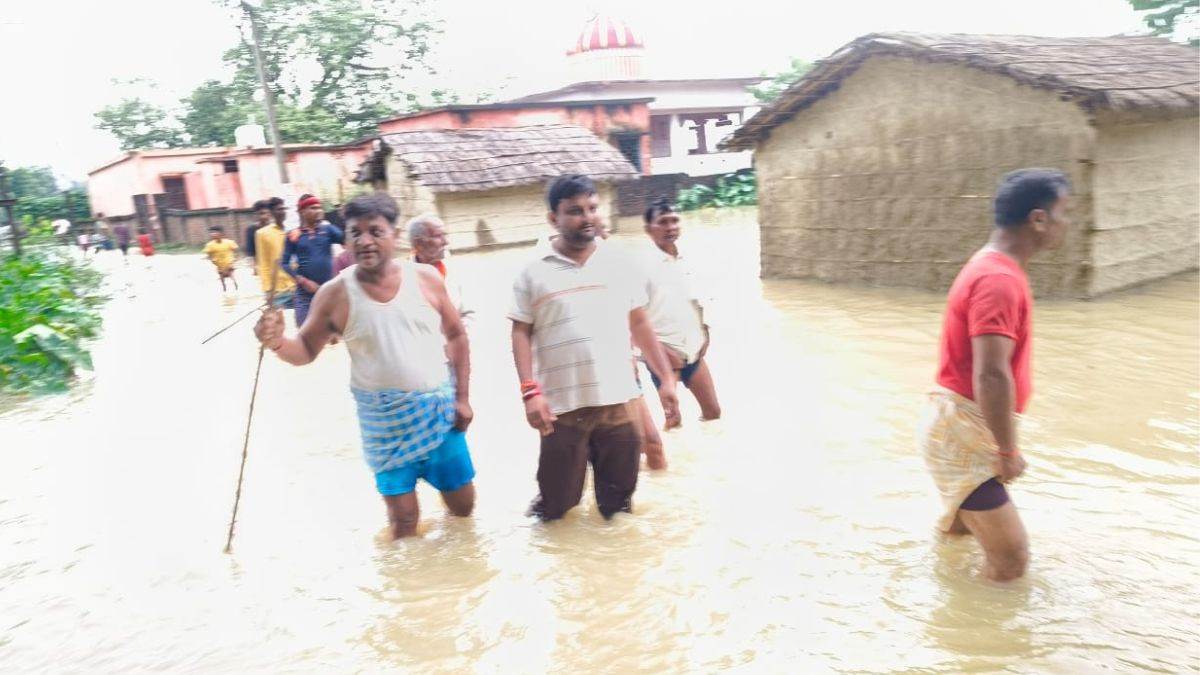 bihar flood news widespread impact of storm and rain in north bihar