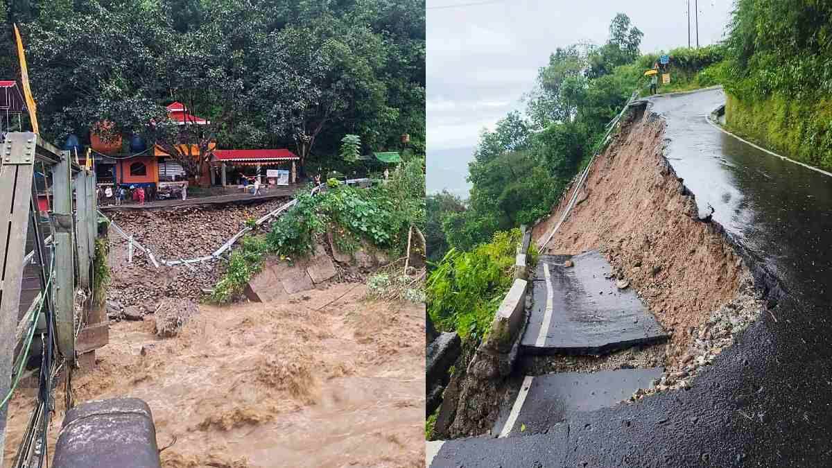 darjeeling bridge collapse many dead injured due to heavy rain landslide road blocks