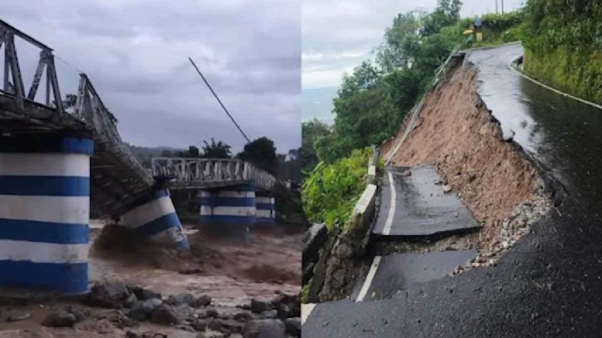 darjeeling bridge collapse many dead injured due to heavy rain landslide road blocks