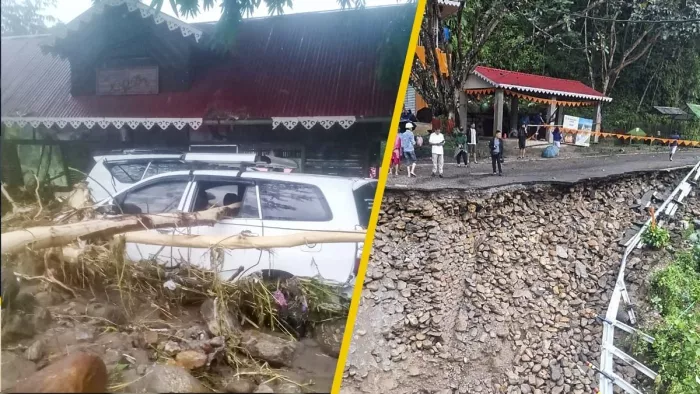 दार्जिलिंग में कुदरत का कहर भूस्खलन से 17 की मौत। (फोटो- पीटीआई)