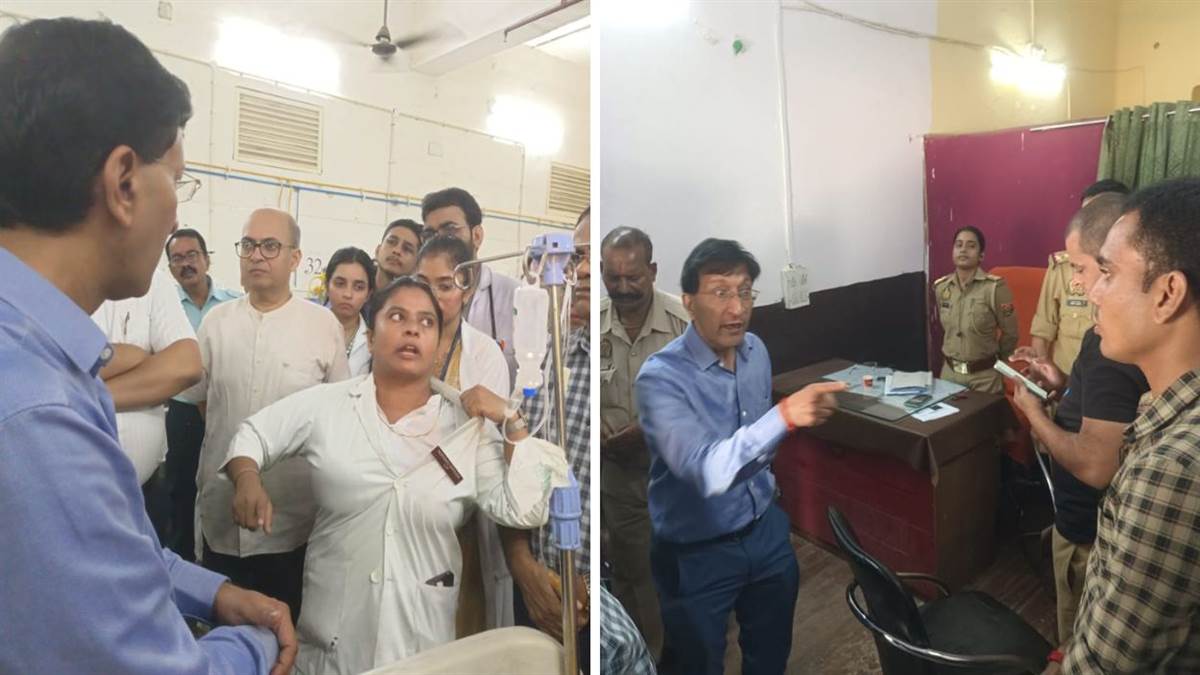 kanpur llr hospital uproar patient misbehave with staff over oxygen levels doctors threaten strike