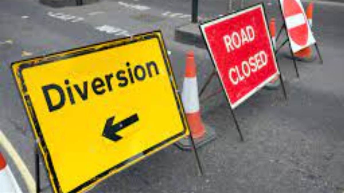 kanpur traffic alert company bagh to rawatpur road closure traffic divert