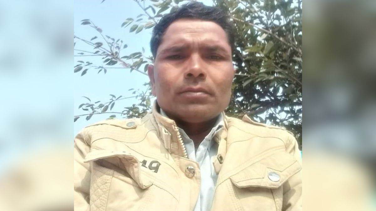 sambhal road accident car hits bike one dead