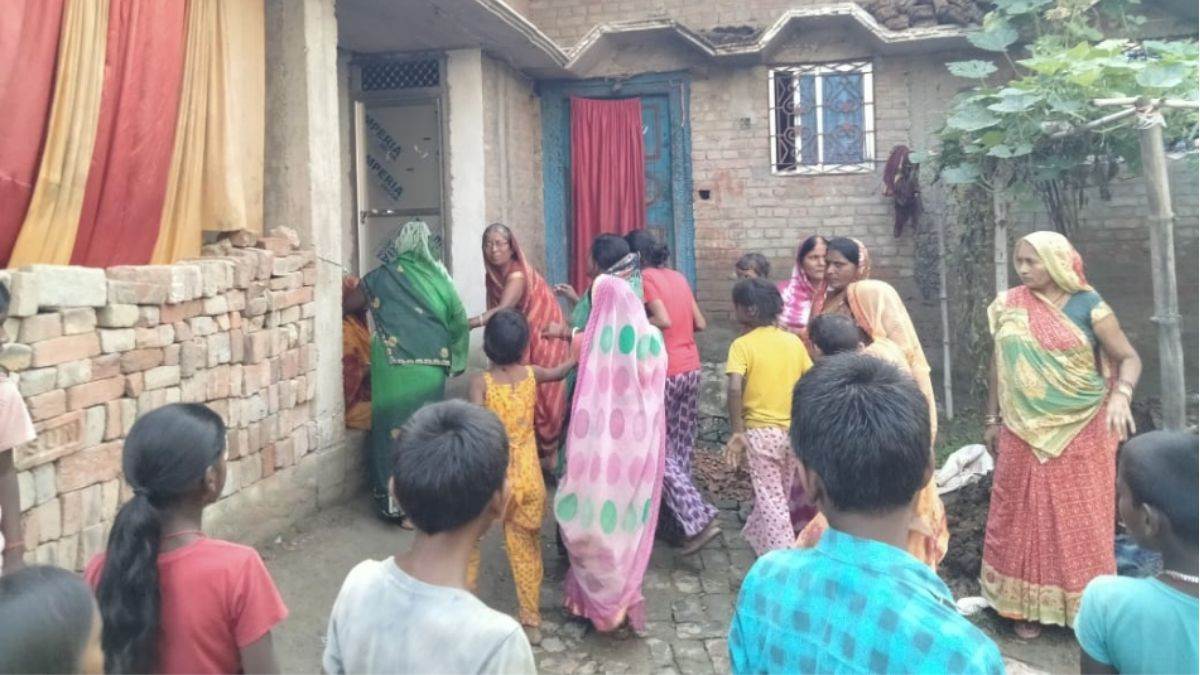 tragedy in siwan youth dies during idol immersion due to high tension wire