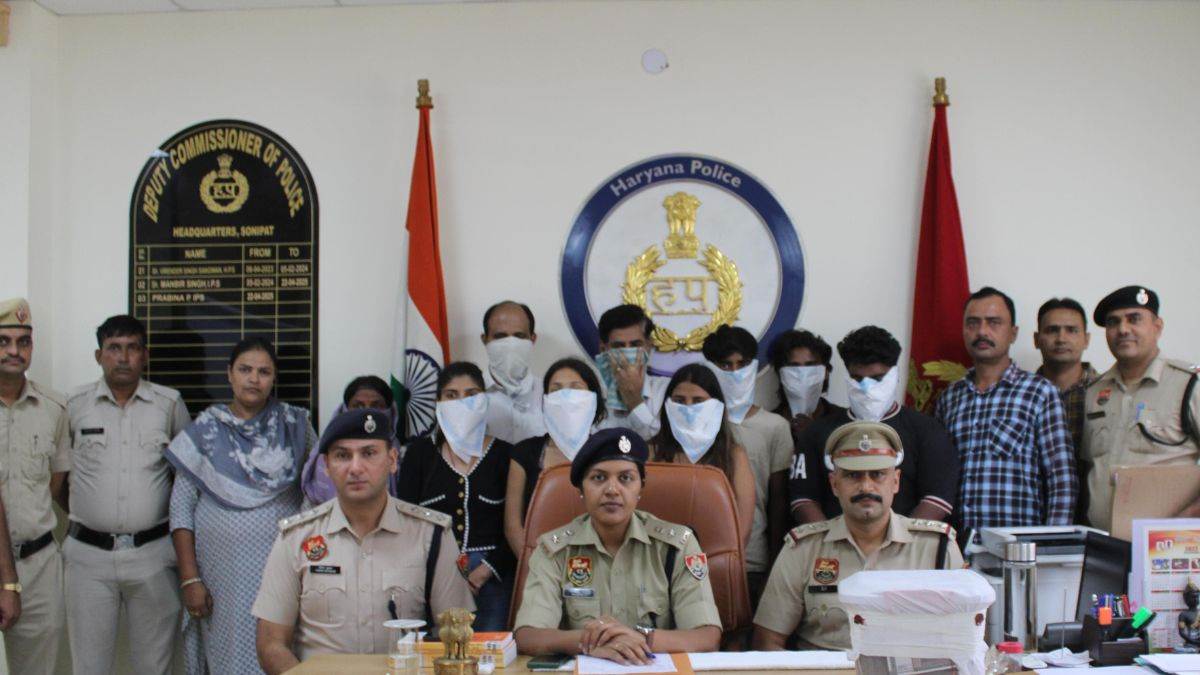 ncr honeytrap gang busted in sonipat 9 arrested for extorting factory owner