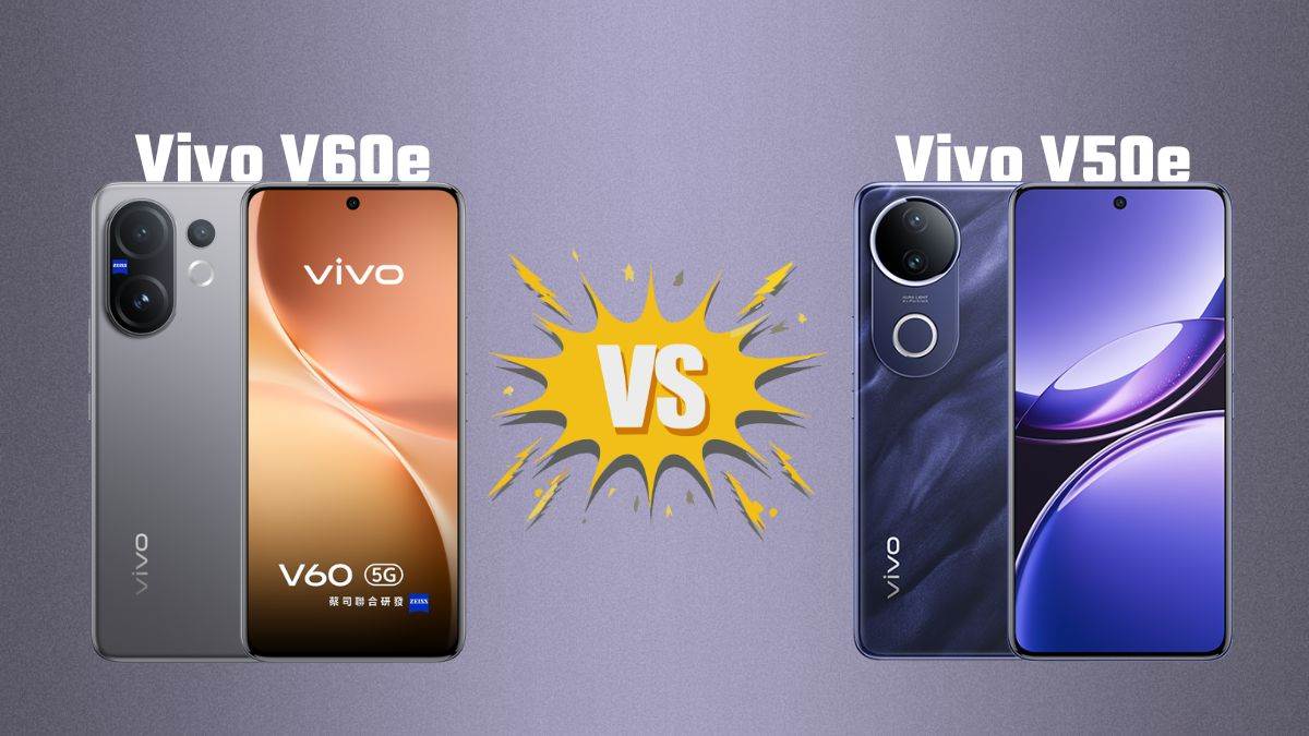 vivo v60e 5g vs v50e 5g processor camera battery and features difference