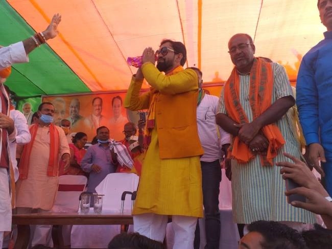 nda government is necessary for development of bihar nirhua