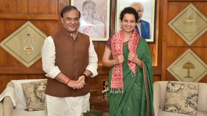 Kangana Ranaut met Himanta Biswa Sarma: कंगना रनोट की सोशल मीडिया पर काफी लोकप्रियता है।
