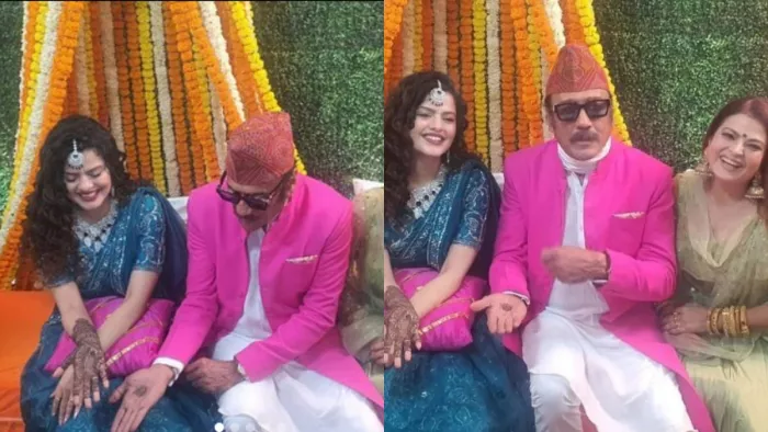 Palak Muchhal, Jackie Shroff, Mithun, Mehandi Ceremony
