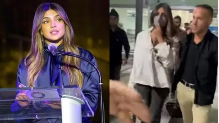 Priyanka Chopra Video: प्रियंका चोपड़ा मास्क लगाए नजर आ रही है।