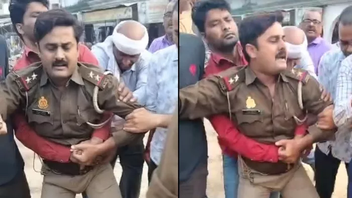 घूस लेते पकड़े गए दारोगा, एंटी करप्शन टीम को धक्का देकर किया भागने का प्रयास, गिरफ्तार।