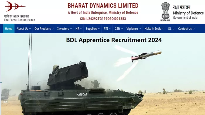 BDL Apprentice Recruitment 2024 की पूरी डिटेल यहां से करें चेक।