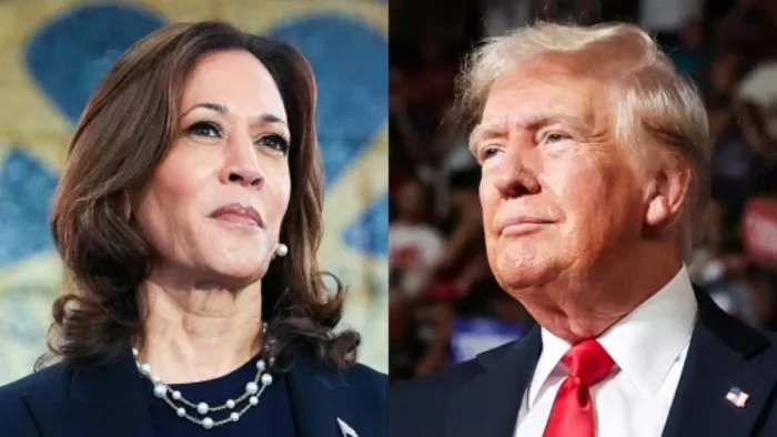 US Elections 2024रू क्या अमेरिका की राजनीति में भी होता है दल-बदल ? कमला हैरिस और ट्रंप का फाइल फोटो