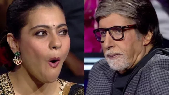 kbc junior amitabh bachchan called salaam venky actress kajol liar. Photo Credit/Instagram