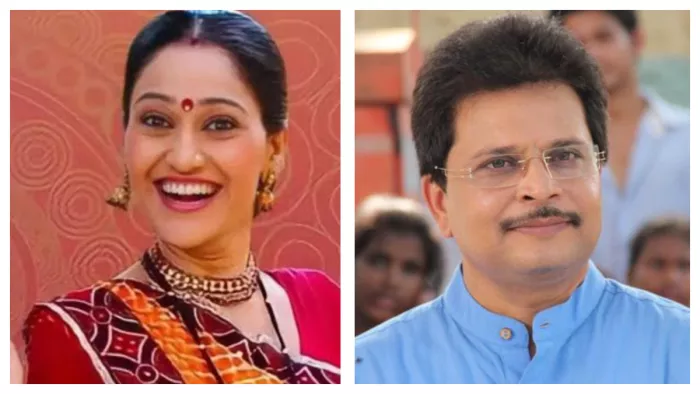 Disha Vakani and Asit Kumar Modi from TMKOC
