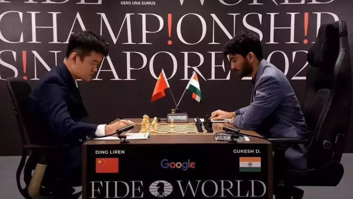 World Chess Championship: लिरेन और गुकेश के बीच लगातार पांचवीं बाजी ड्रॉ