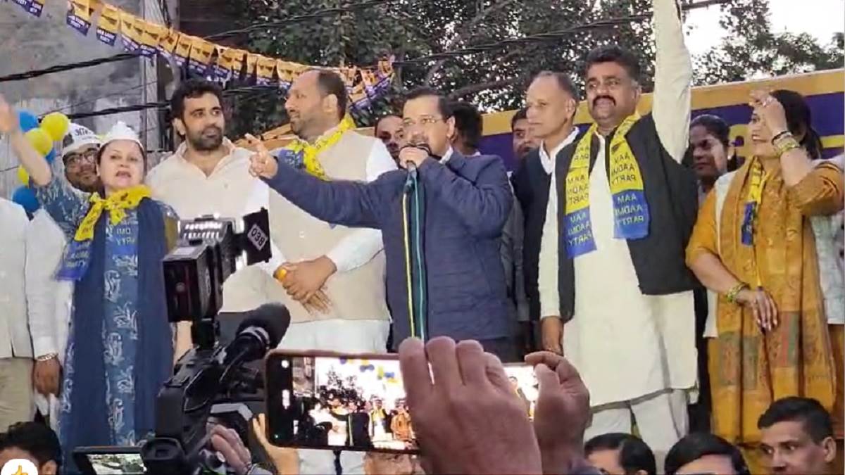ncr arvind kejriwal has attacked bjp during the padyatra in delhi