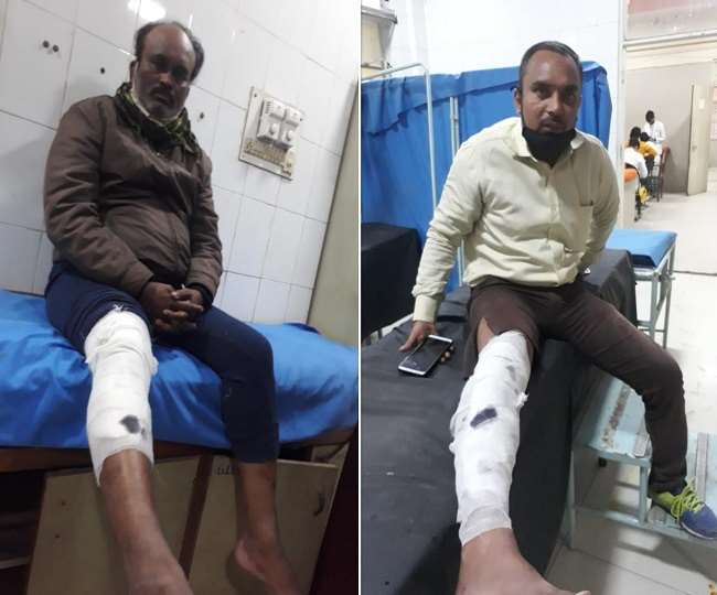 Four injured after sudden bullet fire from gun of an ATM cash van guard in  Lucknow