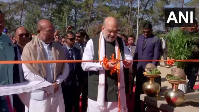 अमित शाह ने मणिपुर में 120 फीट ऊंची पोलो प्रतिमा का किया उद्घाटन