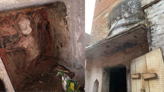 पुराना रसूलपुर गली नंबर आठ स्थित शिव मंदिर, जिसका 35 वर्ष बाद रविवार शाम को ताला खोला गया : जागरण