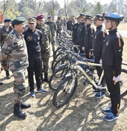 साइकिल ट्रैकिग अभियान सेना भर्ती के लिए युवाओं को करेगा प्रेरित