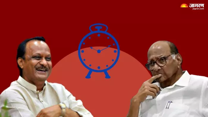 महाराष्ट्र के उपमुख्यमंत्री अजित पवार और उनके चाचा शरद पवार। (फाइल फोटो)
