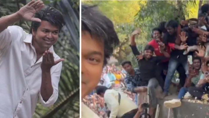 Thalapathy Vijay की शूटिंग पर फैंस की लगी भीड़ / फोटो- Twitter