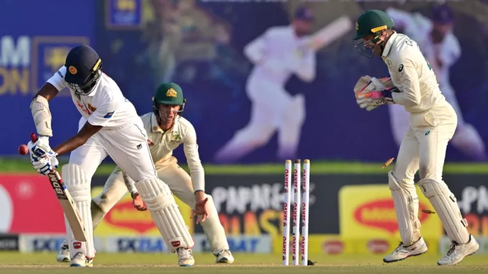 SL vs AUS: ऑस्ट्रेलियाई गेंदबाजों ने पहले ही दिन कसा शिकंजा, घर पर श्रीलंका की कर डाली फजीहत - Sri Lanka vs Australia 2nd Test Day 1 Stumps Dinesh Chandimal Kusal Mendis Mitchell Starc Nathan Lyon