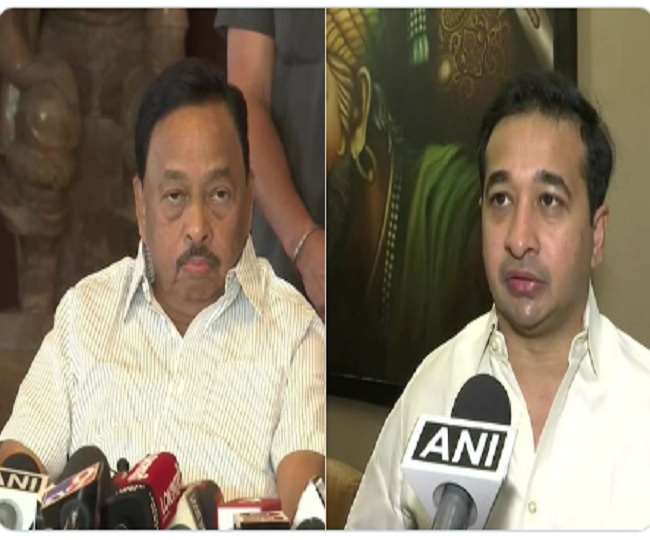 मुंबई पुलिस ने नौ घंटे तक केंद्रीय मंत्री नारायण राणे व MLA बेटे नितेश राणे से की पूछताछ