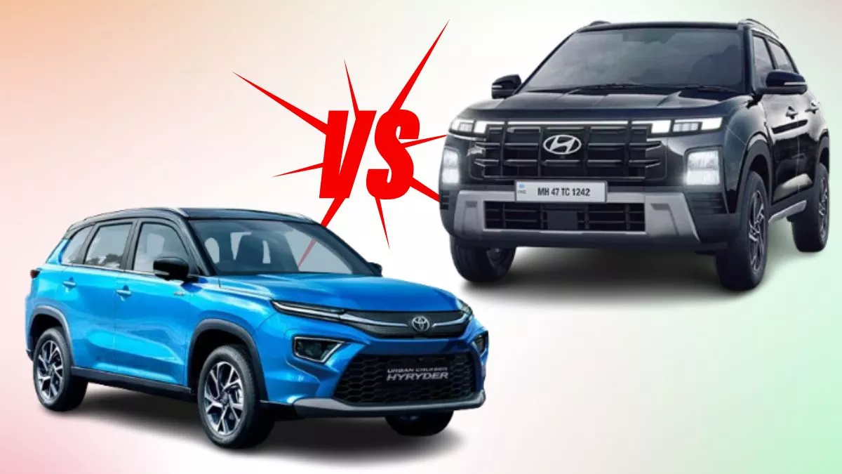 Hyundai Creta vs Toyota Hyryder: माइलेज, फीचर्स और स्पेसिफिकेशन के मामले में बेहतर है ये SUV, बस कीमत...