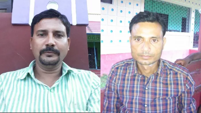 सैयद जकीउद्दीन और शिक्षक गुलाम गौस। (फाइल फोटो जागरण)