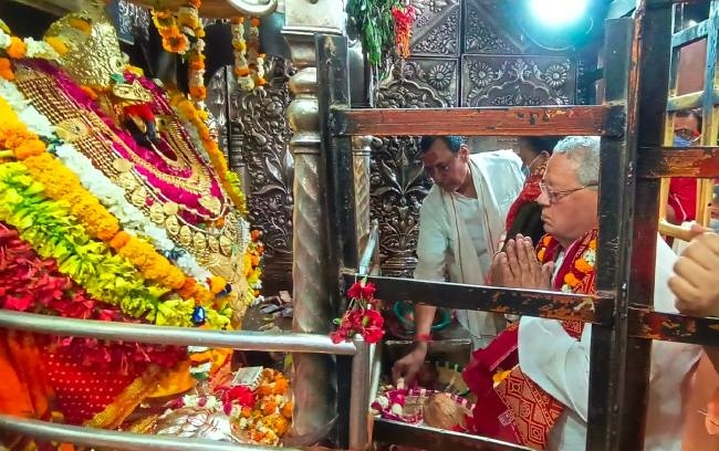 governor kalraj mishra made his presence in vindhyadham bowed down