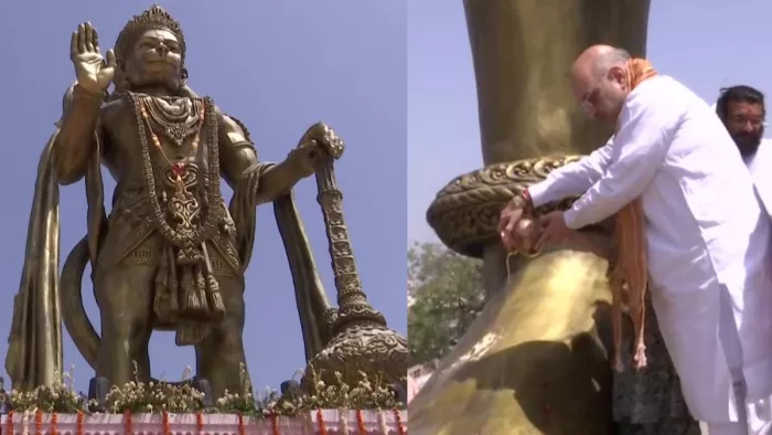 Hanuman Jayanti 2023 हनुमान जयंती पर मूर्ति का अनावरण।