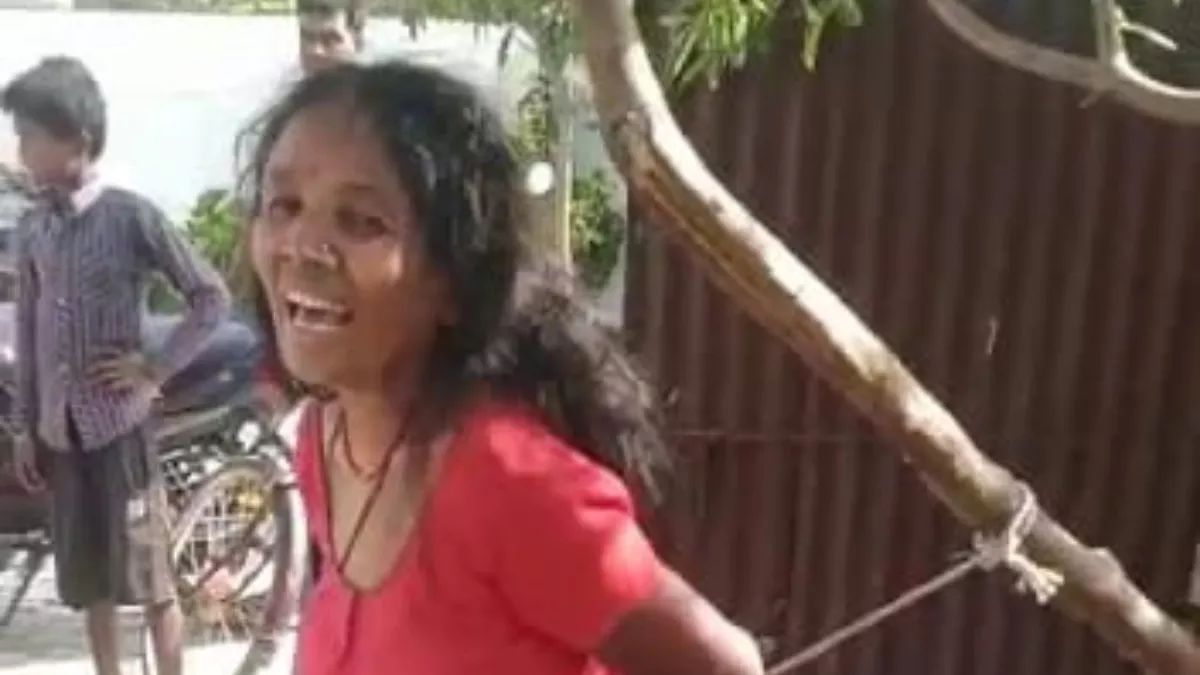 महिला की पिटाई से संबंधित वीडियो इंटरनेट मीडिया पर हो रहा वायरल