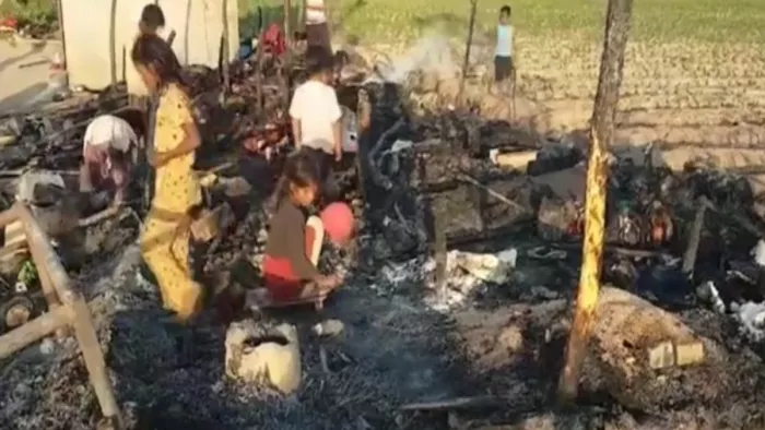 Punjab: आग लगने के बाद जला हुआ सामान (Jagran Pic)