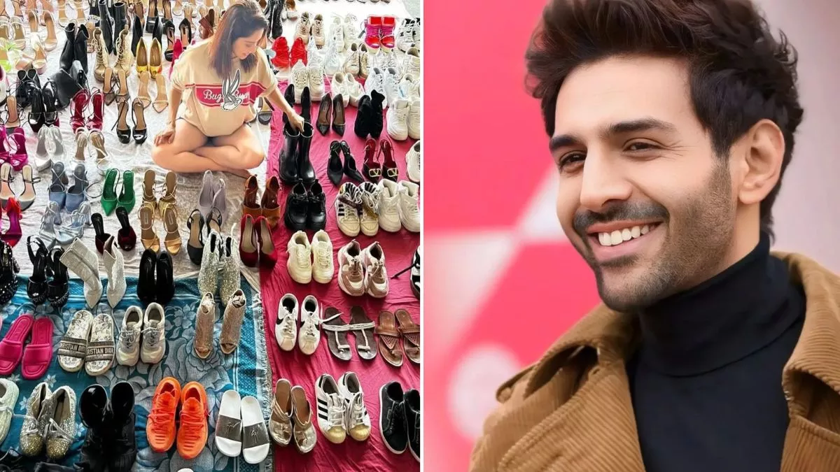 Kartik Aaryan की हीरोइन के पास जूतों की दुकान नहीं- है शोरूम, ये फोटो देख फटी रह जाएंगे आंखे