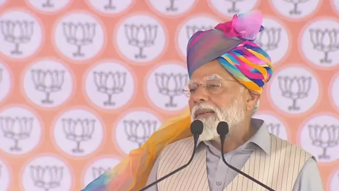 अजमेर में पीएम नरेन्द्र मोदी (फोटो: @BJP4India)