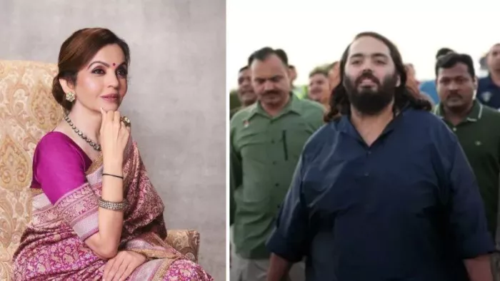 अनंत अंबानी ने पूरी की अपनी पदयात्रा। ( फाइल फोटो )