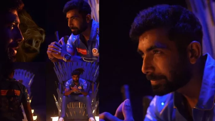जसप्रीत बुमराह की मुंबई इंडियंस में हुई वापसी (Pic Credit- Screegrab from MITV)