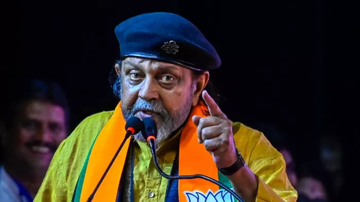 पश्चिम बंगाल में बीजेपी नेता मिथुन चक्रवर्ती ने दिया बड़ा बयान। (फाइल फोटो)
