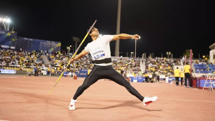 Neeraj Chopra won javelin throw event at Doha Diamond League meet 2023 फोटो- ट्विटर