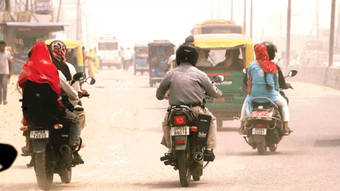 गोरखपुर का एक्यूआइ 223 माइक्रोग्राम प्रति घनमीटर रिकार्ड हुआ।