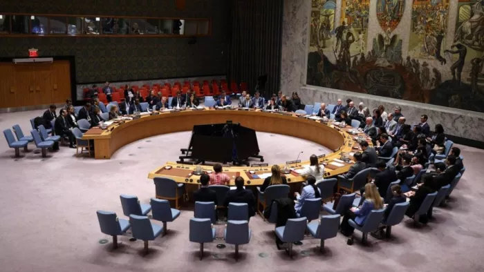 संयुक्त राष्ट्र सुरक्षा परिषद (UNSC) की बंद कमरे में हुई बैठक (फोटो-रॉयटर्स)