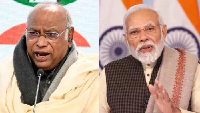 कांग्रेस अध्यक्ष मल्लिकार्जुन खरगे ने पीएम मोदी को लिखा पत्र। फाइल फोटो