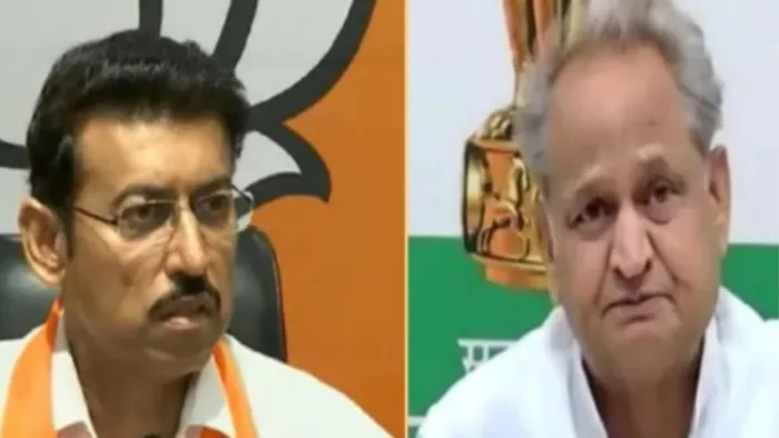 राज्यवर्धन सिंह राठौर ने सीएम अशोक गहलोत पर साधा निशाना। फाइल फोटो