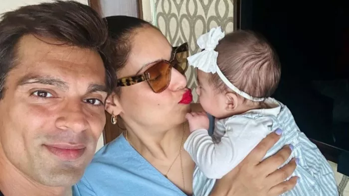 File Photo of Bipasha Basu and Karan Singh Grover with Daughter Devi