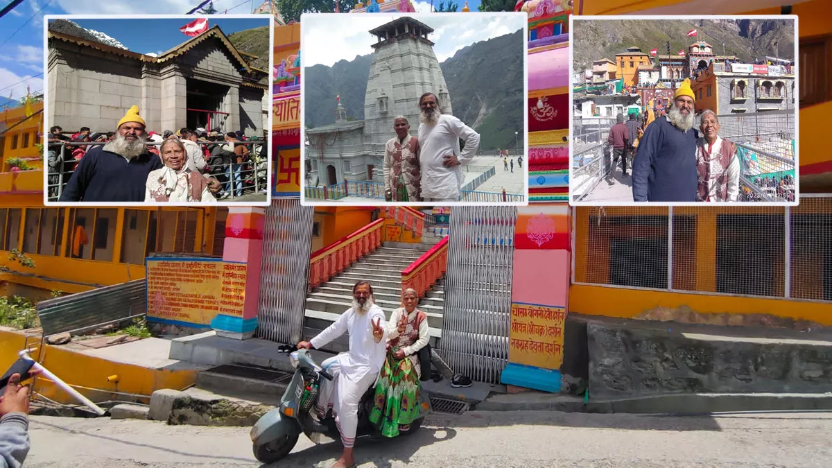 Chardham Yatra: पिता के 25 साल पुराने स्कूटर पर 73 वर्षीय मां संग तीर्थ दर्शन पर निकला बेटा, पहुंचा चारधाम