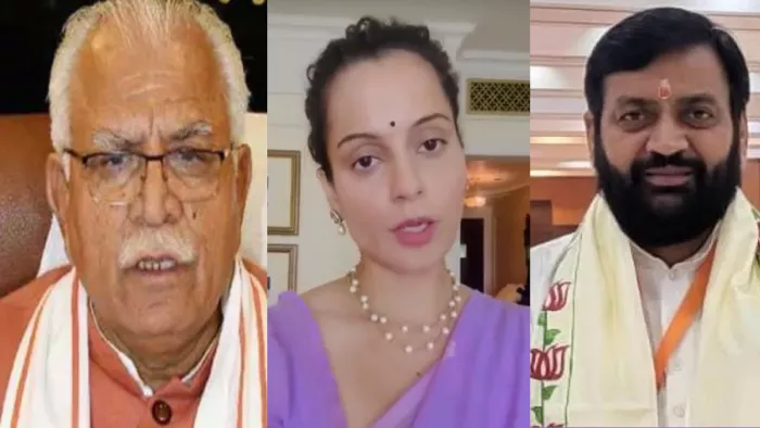 कंगना रनौत के थप्पड़ कांड पर सीएम नायब सैनी और मनोहर लाल ने दी प्रतिक्रिया।