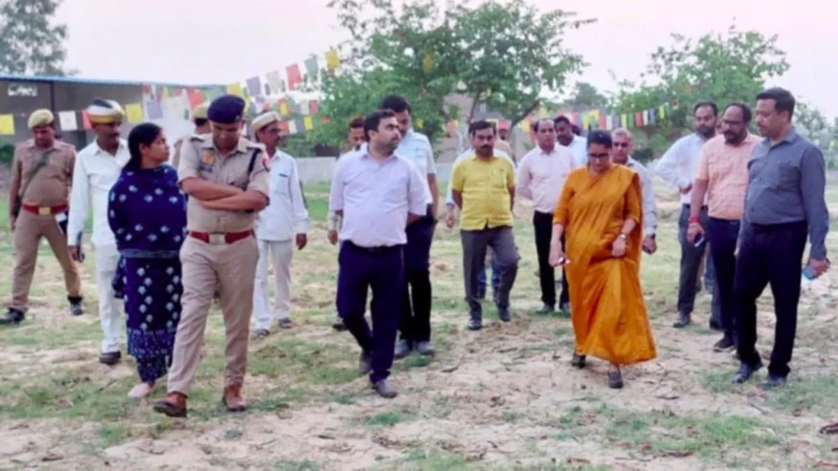 CM Yogi महाराजा सुहेलदेव स्मारक का करेंगे उद्घाटन, बहराइच DM ने सभास्थल का किया निरीक्षण